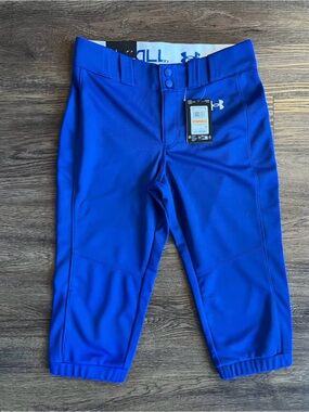Under Armour Women’s Utility Softball Pants Blue Size Small NWT